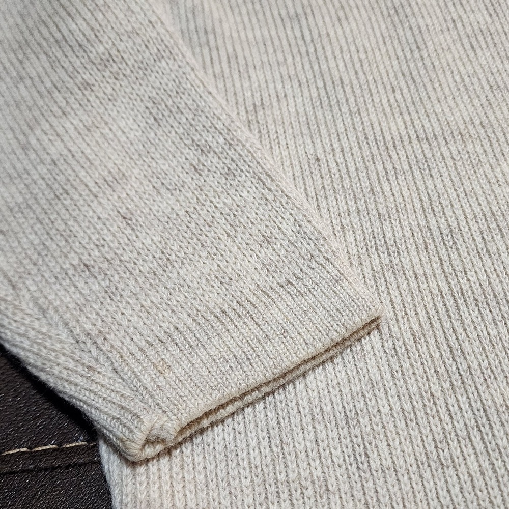 Norsewear Sweater Mens Large Beige Wool Crewneck Raglan Knit Pullover Warm - Picture 8 of 10